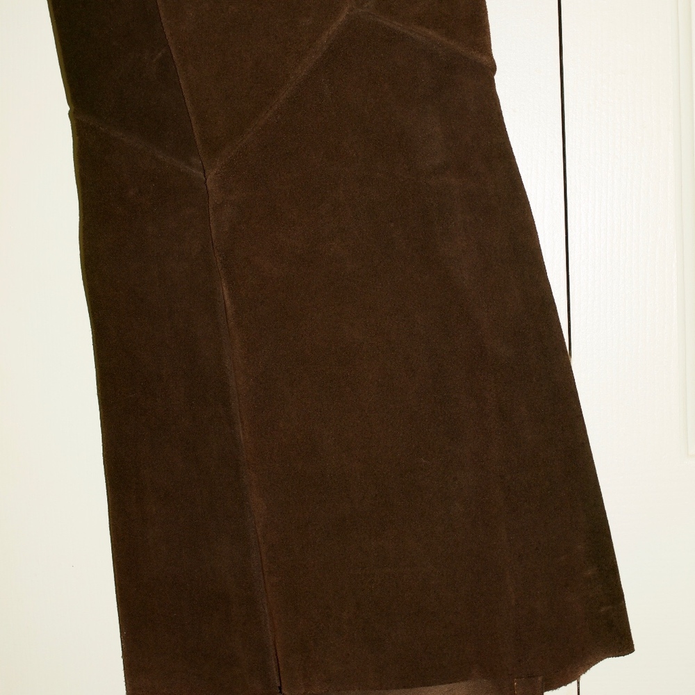 VINTAGE 70's - Genuine Suede Lace up All Leather Bell Bottoms! - Picture 3 of 8
